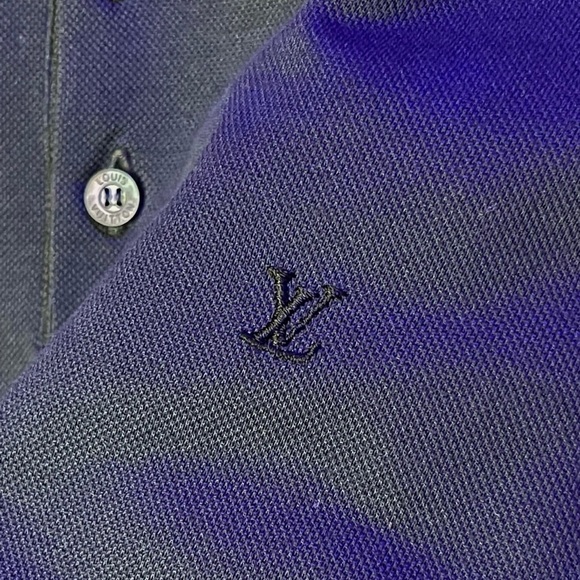 Authentic LOUIS VUITTON Black Polo Men Shirt - Picture 3 of 8